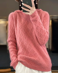 Mink Cashmere Hooded Sweater