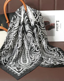 Multifunction Paisley Square Silk Scarf