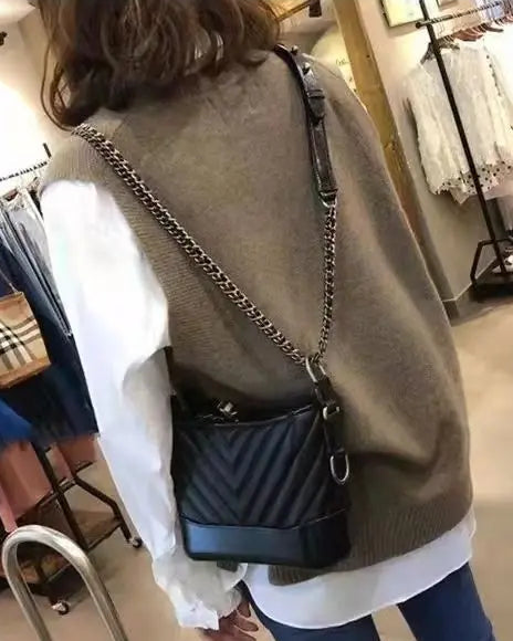 Heavyweight V Neck Knit Vest