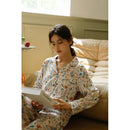 Magic Rabbit Print Long-sleeved Shirt & Trousers Cotton Pajama Set