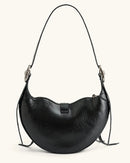 Stylish Leather Horn Crossbody Bag