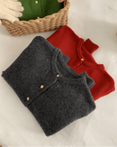 Casual Long-Sleeved Round-Neck Cardigan Sweater