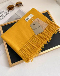 Thick Faux-Cashmere Shawl