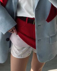 Corduroy Slim-Fit Mini Skirt