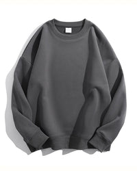 Loose-Fit Fleece Pullover Sweatshirt