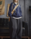 Relaxed Half Zip Pullover