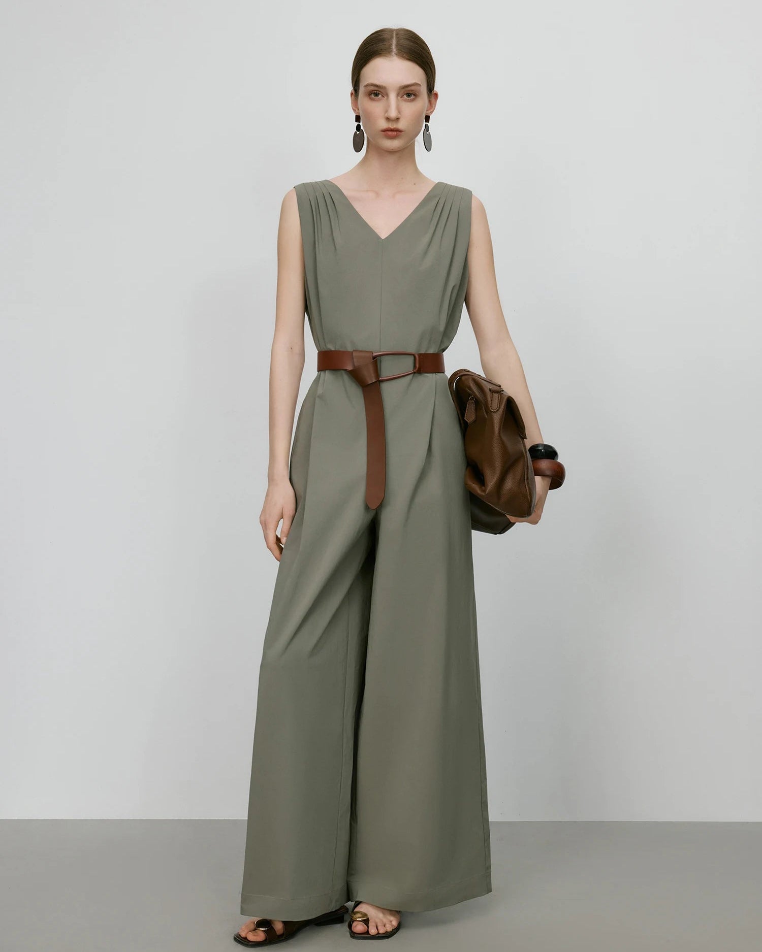 High-Waist Wide-Leg Tank Jumpsuit