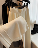 Elastic-Waist Wool-Blend Wide-Leg Pants