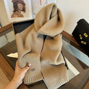 Women's Solid-Color Wool Scarf