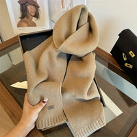 Women's Solid-Color Wool Scarf