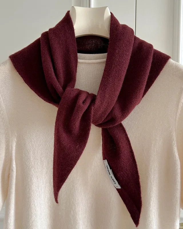 Women's Warm Wool Triangular Scarf