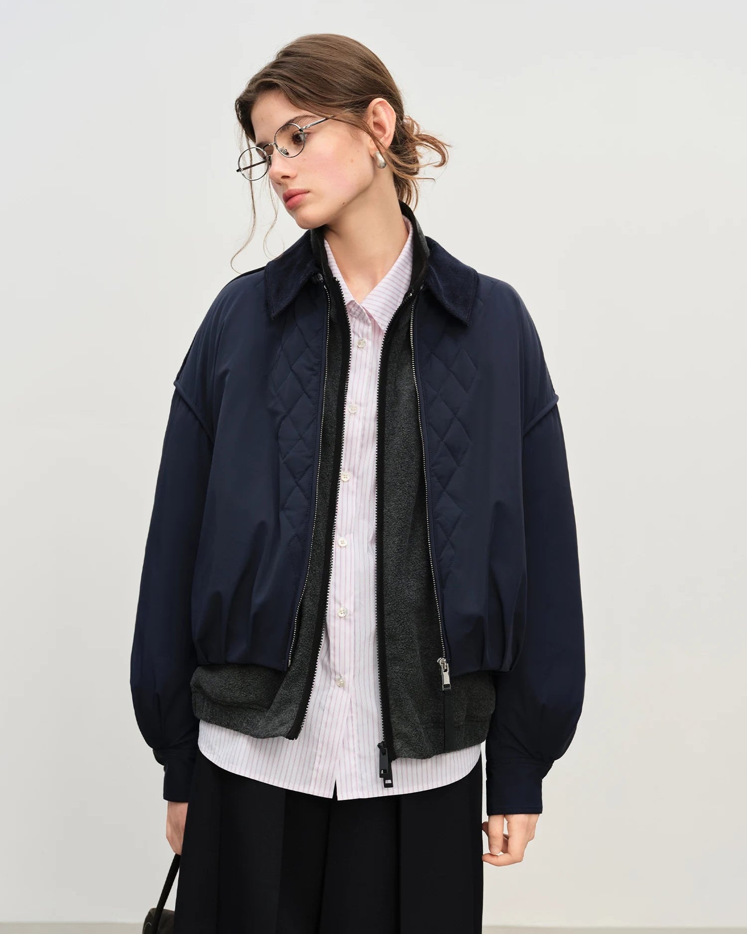 Lightweight Quilted Patchwork Short Jacket