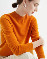 Merino Wool Mock Neck Sweater