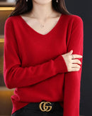 Merino Wool V-Neck Sweater