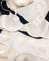 Sexy Ultra-Thin Breathable French Push-Up Bra Set