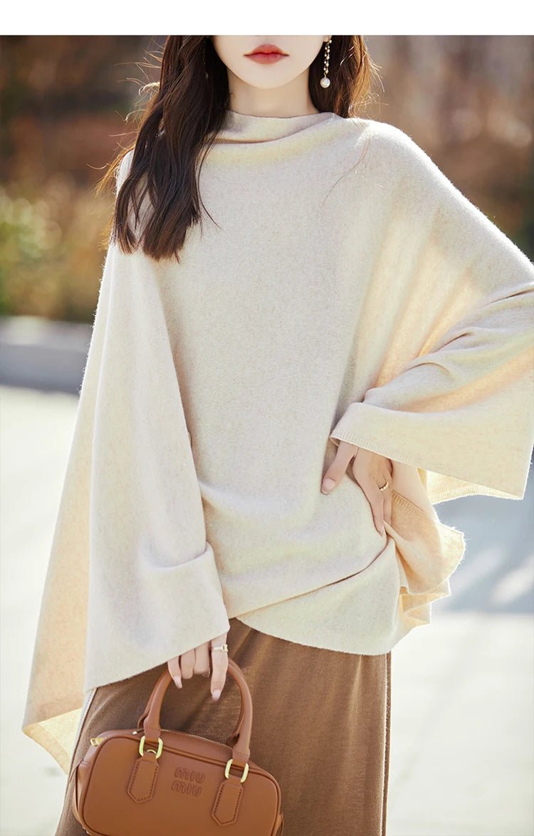 Solid Color Oversized Wool Pashmina Shawl