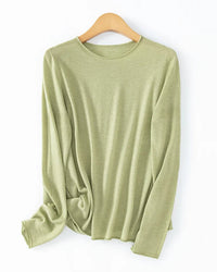 Lightweight Merino Blend Crew Neck Sweater