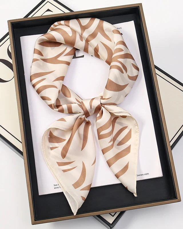 Multifunction Paisley Square Silk Scarf