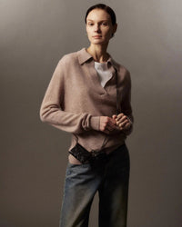 Refined Cashmere Polo Sweater