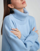 Turtleneck Oversized Pullover Sweater