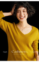 V-Neck Cashmere Basic Jumper