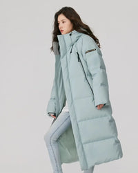 Longline Hooded Duck Down Coat