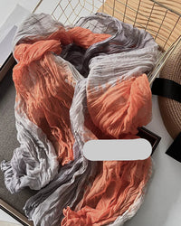 Pleated Long Scarf Shawl