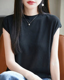 New Round-Neck Sleeveless T-Shirt