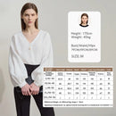 V-Neck Lyocell Loose Casual Blouse