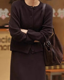 Pure Cashmere Round Neck Cardigan