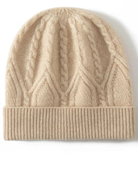 Cable-Knit Cashmere Beanie