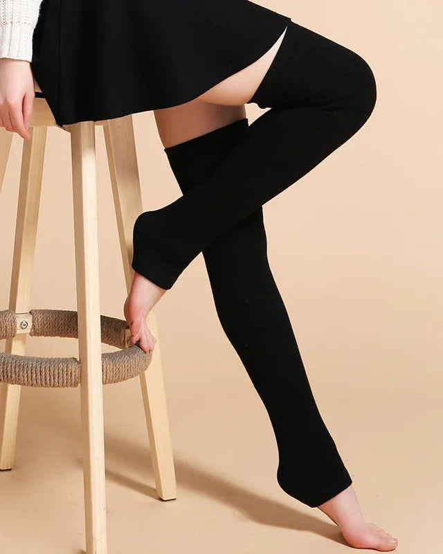 Over-Knee Wool Cashmere Leg Warmers