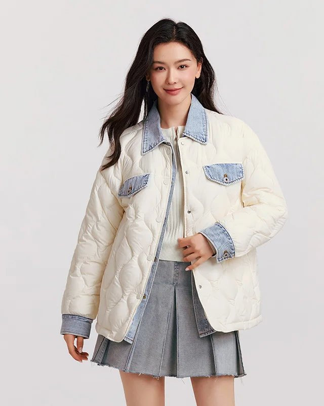 Waterproof Patchwork Down Jacket