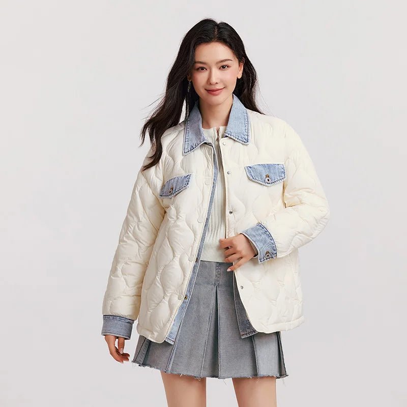 Waterproof Patchwork Down Jacket