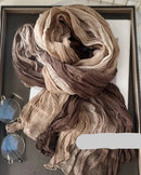 Pleated Long Scarf Shawl