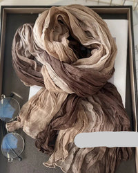 Pleated Long Scarf Shawl