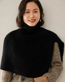 Cashmere Turtleneck Knitted Shawl Scarf