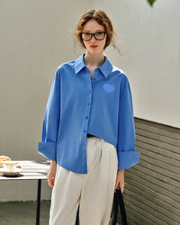 Casual And Versatile Pure Cotton Long-Sleeved Shirt