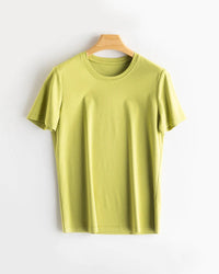 Women's Solid-Color Crew-Neck T-Shirt