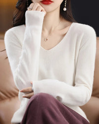 Merino Wool V-Neck Sweater