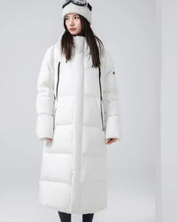 Longline Hooded Duck Down Coat