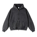 Retro Zipped Loose Hoodie