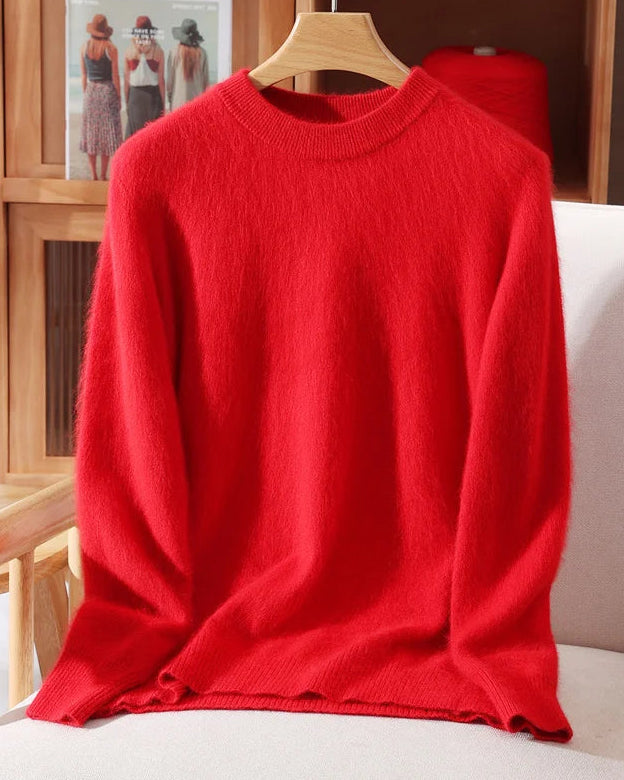 Mink Cashmere Crewneck Sweater