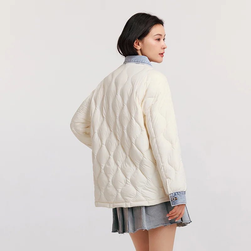 Waterproof Patchwork Down Jacket