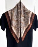 Paisley Floral Print Square Scarf