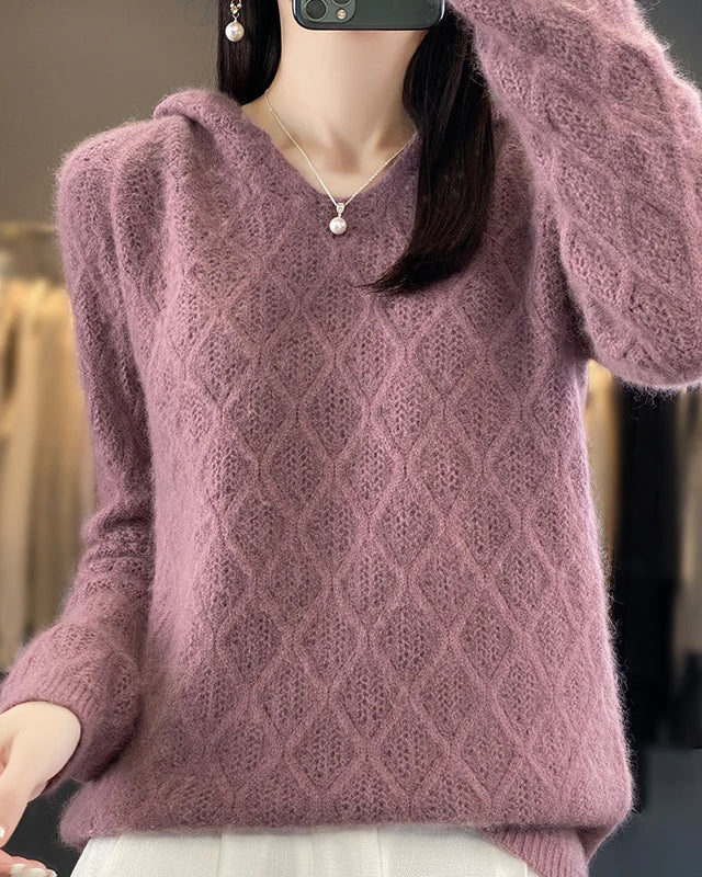 Mink Cashmere Hooded Sweater