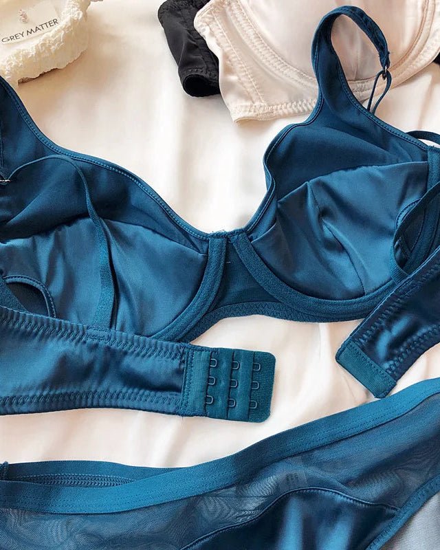 Ice Silk Comfortable Push-Up Bra Set
