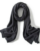 High-Quality Pure Cashmere Knitted Scarf
