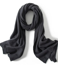 High-Quality Pure Cashmere Knitted Scarf