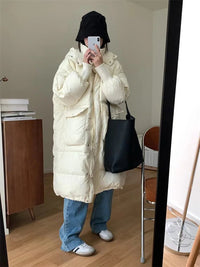 Oversized Long Parka Jacket with A Hood